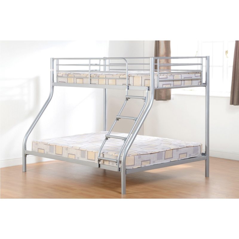 Silver Metal Triple Sleeper Bunk Bed - Tandi - Seconique - Image 4