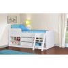 White Low Sleeper Cabin Bed with Storage - Felix - Seconique - Image 3