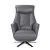 Charcoal Grey Swivel Recliner Chair - Houston - Image 3