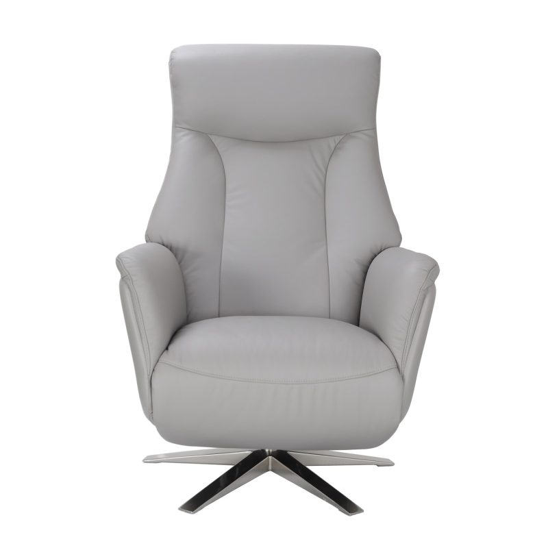 Silver Grey Swivel Recliner Chair - Houston - Image 3