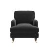 Charcoal Grey Velvet Armchair - Payton