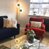 Burnt Orange Velvet Armchair - Payton - Image 5