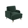 Dark Green Velvet Armchair - Payton - Image 2