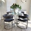 Grey Velvet Cantilever Dining Armchair - Alana Boutique - Image 3