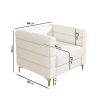 Cream Boucle Armchair - Astrid - Image 2