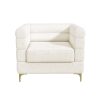 Cream Boucle Armchair - Astrid - Image 3