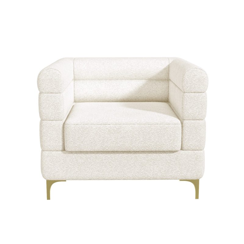 Cream Boucle Armchair - Astrid - Image 3