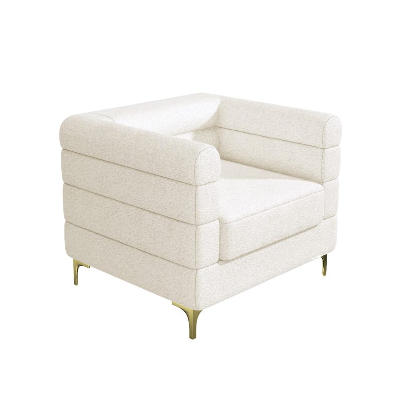 Cream Boucle Armchair - Astrid - Image 4