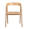 Oak Cross Leg Dining Table with 8 Oak Dining Chairs - Anders - Image 8