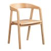 Oak Cross Leg Dining Table with 8 Oak Dining Chairs - Anders - Image 6