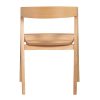 Oak Cross Leg Dining Table with 8 Oak Dining Chairs - Anders - Image 7