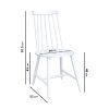 Large Oak Dining Table with 8 White Wooden Spindle Dining Chairs - Anders - Image 3