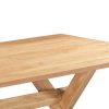 Large Oak Dining Table with 8 White Wooden Spindle Dining Chairs - Anders - Image 5