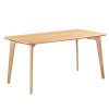 Rectangle Oak Dining Table with 4 Oak Dining Chairs - Anders - Image 4