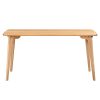 Rectangle Oak Dining Table with 4 Oak Dining Chairs - Anders - Image 6