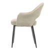 Extendable Grey Marble Dining Table with 2 Beige Dining Chairs and 2 Matching Benches - Camilla - Image 7