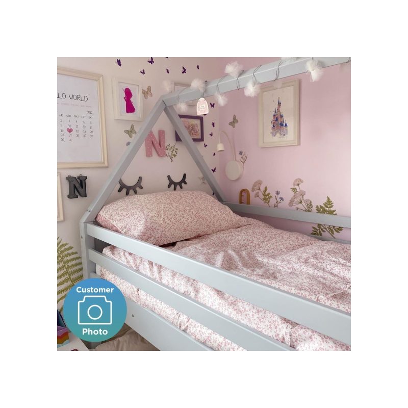 Coco House Kids Bunk Bed Light Grey + 2 Mattresses - Image 4