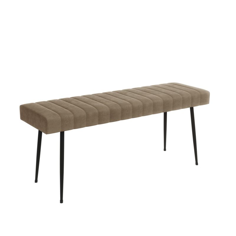 Extendable Oak Dining Table with 4 Beige Faux Leather Dining Chairs and 1 Beige Faux Leather Dining Bench - Carson - Image 7