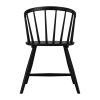 Set of 4 Black Curved Spindle Dining Chairs - Dana - Image 4