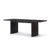 Extendable Black Rectangle Dining Table with 4 Cream Boucle Dining Chairs & Large Black Dining Bench - Jarel - Image 7