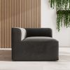Grey Velvet 4 Seater U Shaped Modular Sofa - Hendrix - Image 3