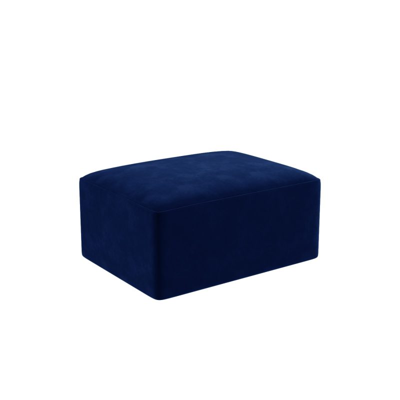Navy Blue Velvet 3 Seater Modular Sofa - Hendrix - Image 5