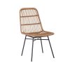 Set of 2 Brown Rattan Dining Chairs - Fion - Image 4