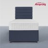 Airsprung Single 2 Drawer Divan Bed with Hybrid Mattress - Midnight Blue - Image 3