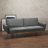 3 Seater Right Hand Facing L Shaped Sofa in Grey Velvet - Idris - Image 5