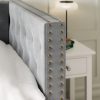 Single Day Bed Sofa with Trundle in Dark Grey Velvet - Sacha - Image 3