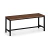 Walnut Dining Table with 2 Matching Benches - Julian Bowen - Image 4