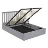 Grey Wooden Double Ottoman Bed - Oxford - LPD - Image 3