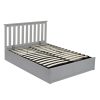 Grey Wooden Double Ottoman Bed - Oxford - LPD - Image 4