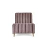 Toddler Bed Frame in Pink Velvet - Gatsby - Obaby - Image 4