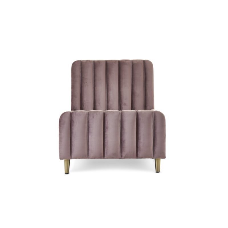 Toddler Bed Frame in Pink Velvet - Gatsby - Obaby - Image 4