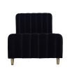 Toddler Bed Frame in Black Velvet - Gatsby - Obaby - Image 4