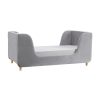 Toddler Bed Frame in Grey Velvet - Lumi - Obaby - Image 3
