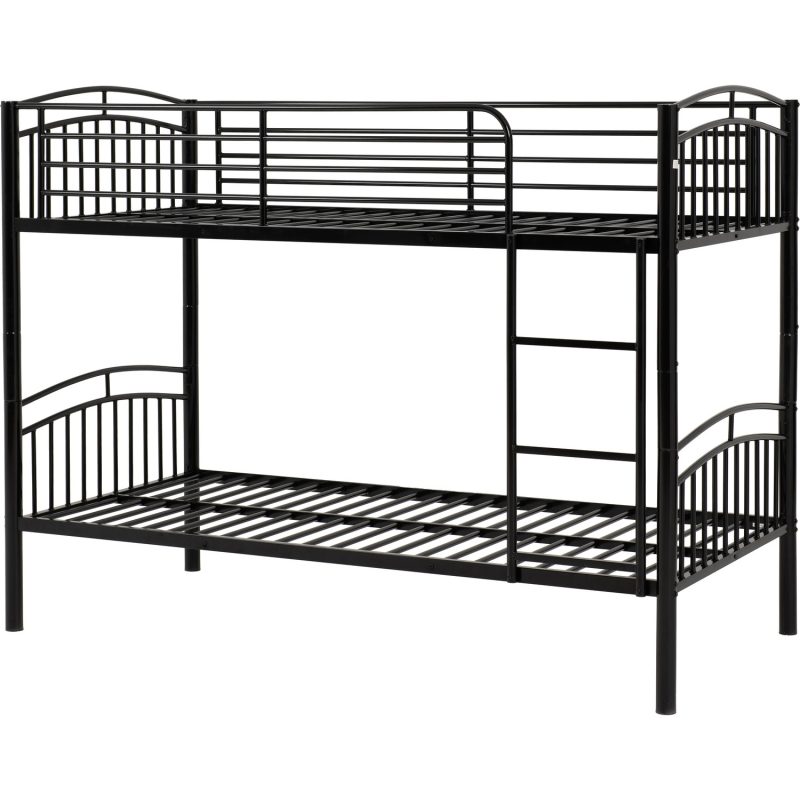 Black Metal Bunk Bed - Ventura - Seconique - Image 2