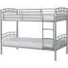 Silver Metal Bunk Bed - Ventura - Seconique