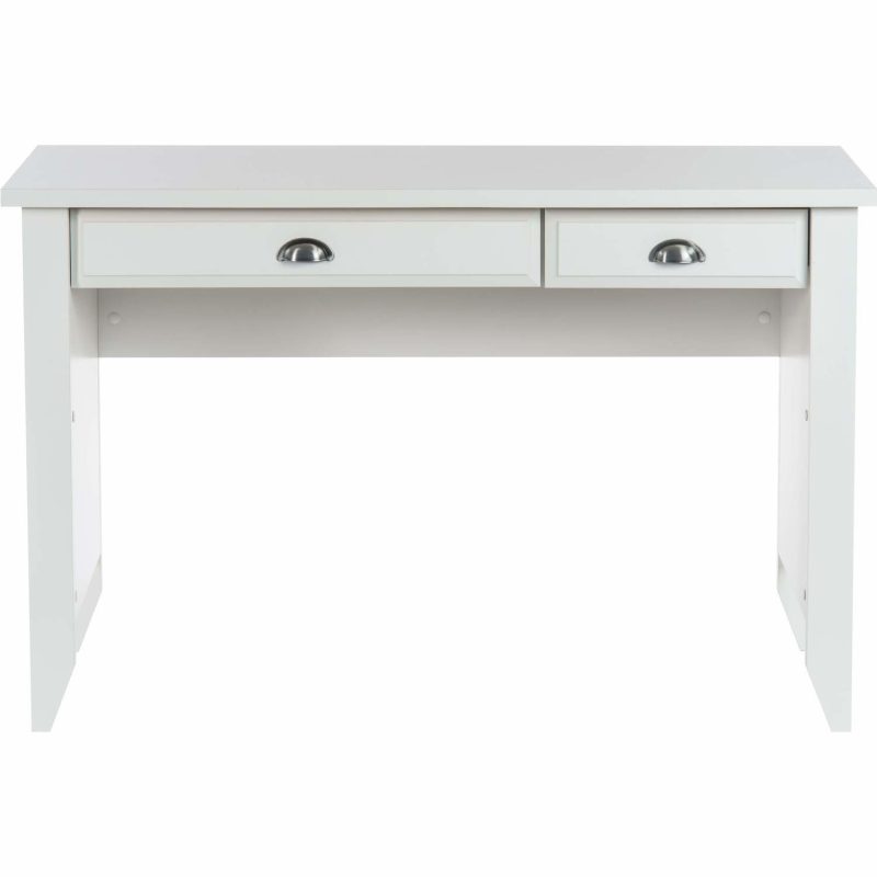 White Painted Office Desk with 2 Drawers - Teknik office - Image 2