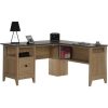 Oak Effect Corner Desk with Storage - Teknik Office - Image 3