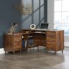 Walnut Corner Desk with Storage Drawers - Clifton Place - Teknik