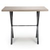 Oak Effect Breakfast Bar Table - Shankar - Image 3