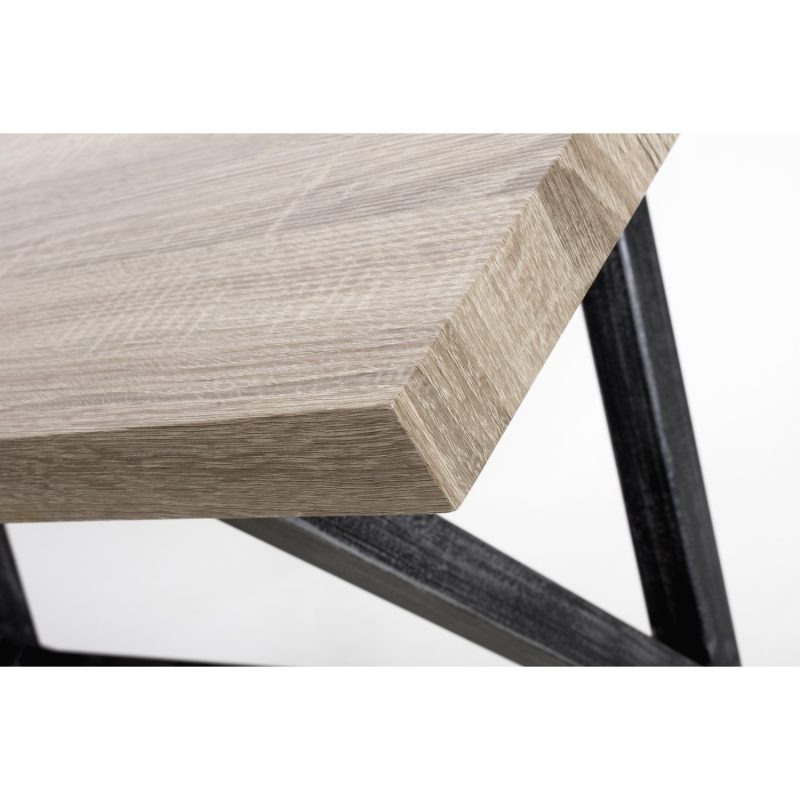 Oak Effect Breakfast Bar Table - Shankar - Image 5
