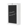 Wall Mounted Folding White Office Desk with Storage - Arlo - LPD - Image 4