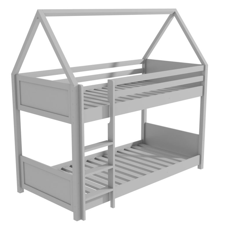 House Bunk Bed in Grey - Coco - Image 3