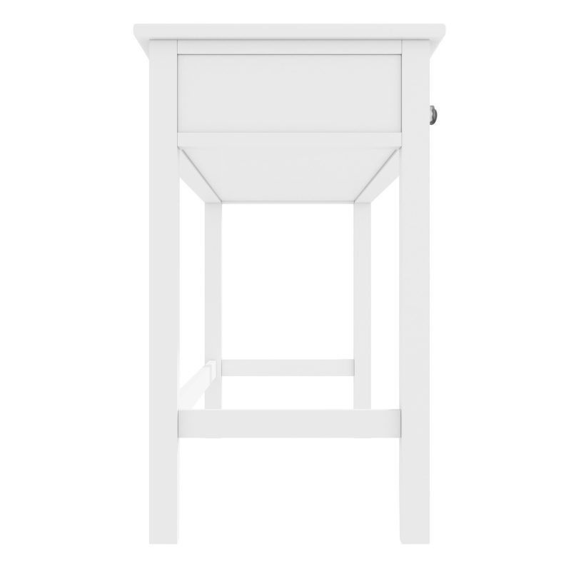 White Wooden Office Desk with 3 Drawers - Harper - Image 4