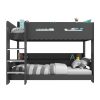 Dark Grey Bunk Bed with Shelves - Sky - Image 4