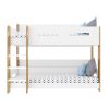 White and Oak Bunk Bed with Shelves - Sky - Image 5
