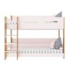 Pink and Oak Bunk Bed with Shelves - Sky - Image 4